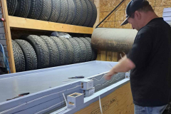 Corey LeFort building a new PEIDA portable dart stand